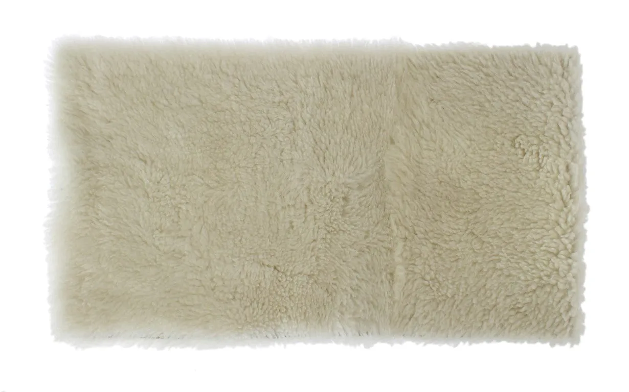 White Lambskin Fur Silk Scarf