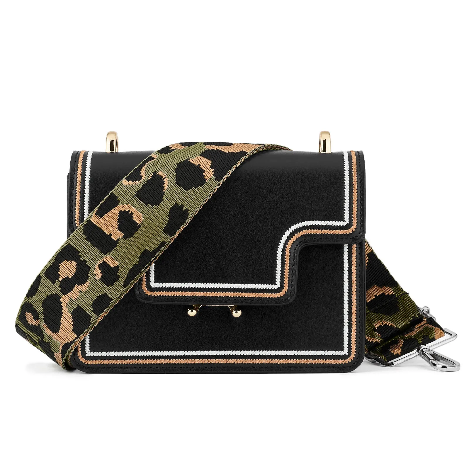 Wide Shoulder Strap Adjustable Replacement Belt Guitar Style Crossbody Bag Handbag Strap Multicolor Canvas Straps（wide: 1.97"(5CM)，Long:49.2in）