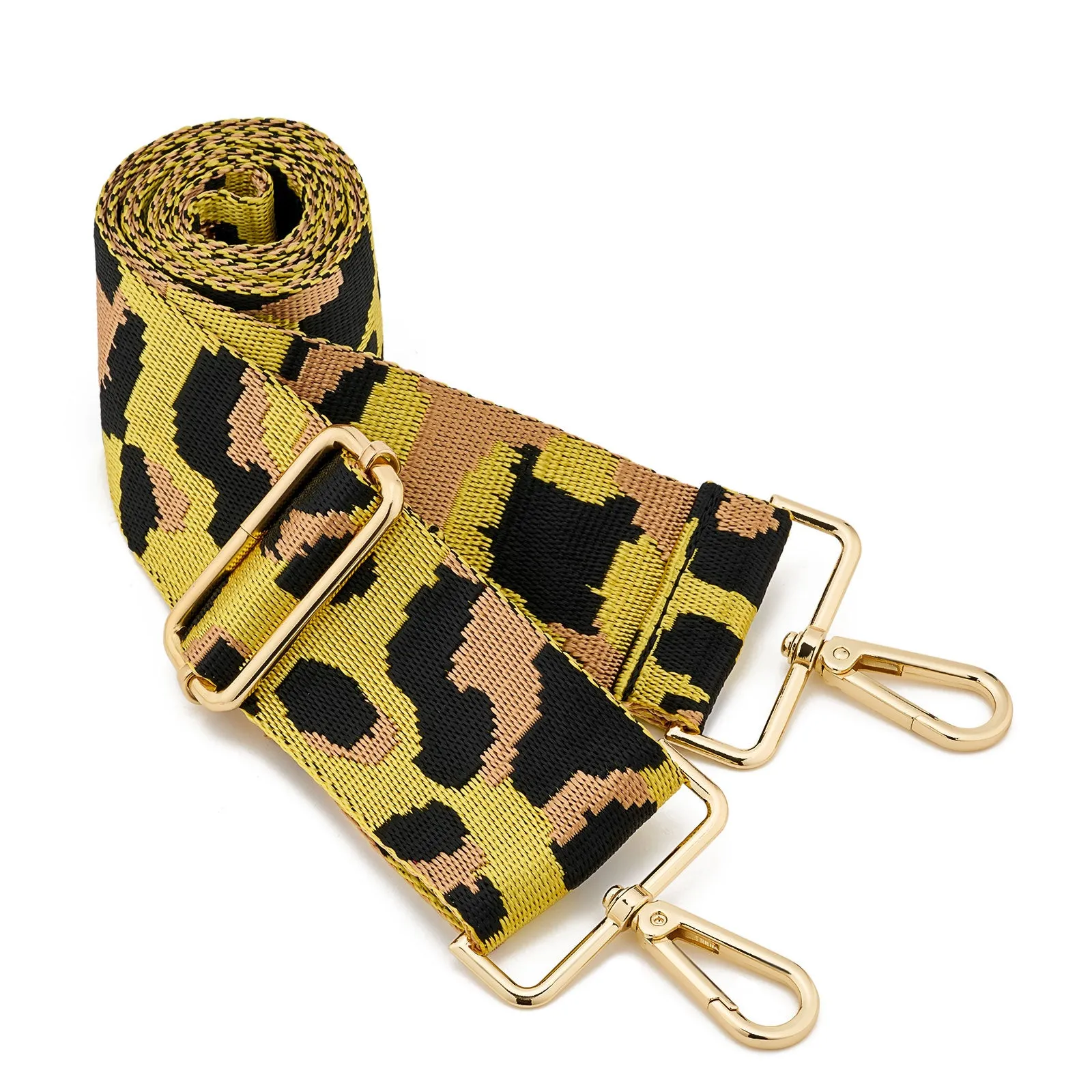 Wide Shoulder Strap Adjustable Replacement Belt Guitar Style Crossbody Bag Handbag Strap Multicolor Canvas Straps（wide: 1.97"(5CM)，Long:49.2in）
