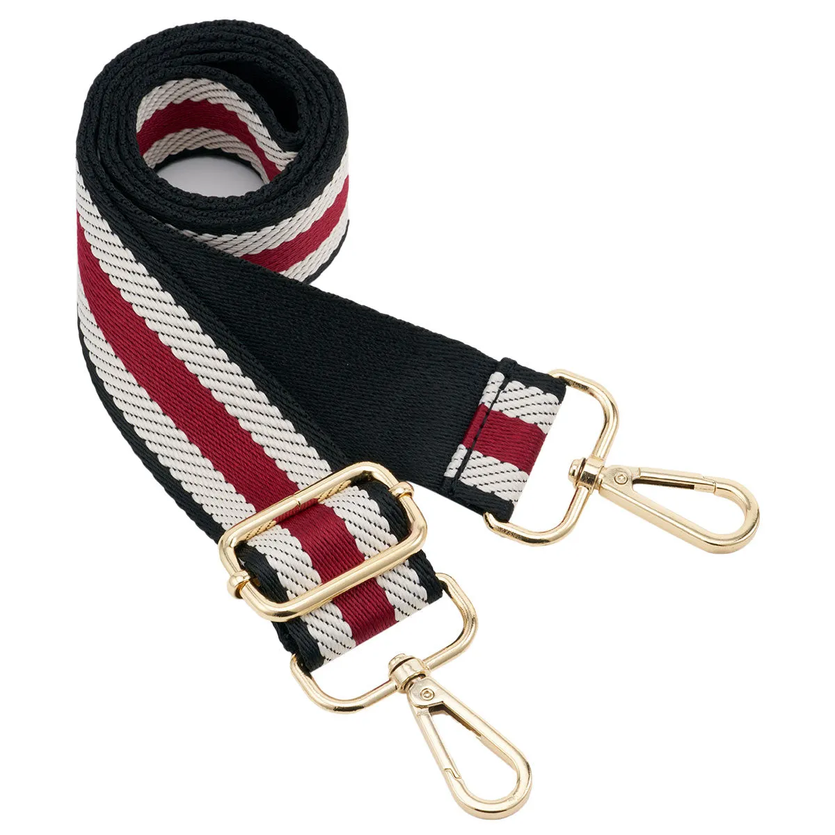 Wide Shoulder Strap Adjustable Replacement Belt Guitar Style Crossbody Bag Handbag Strap Multicolor Canvas Straps（Wide:1.4in，Long:49.2in）