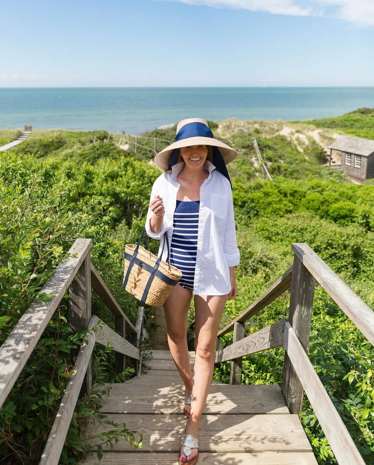 Wildflower Sun Hat - Burnt Orange/Rust Wide & Short Grosgrain Ribbon
