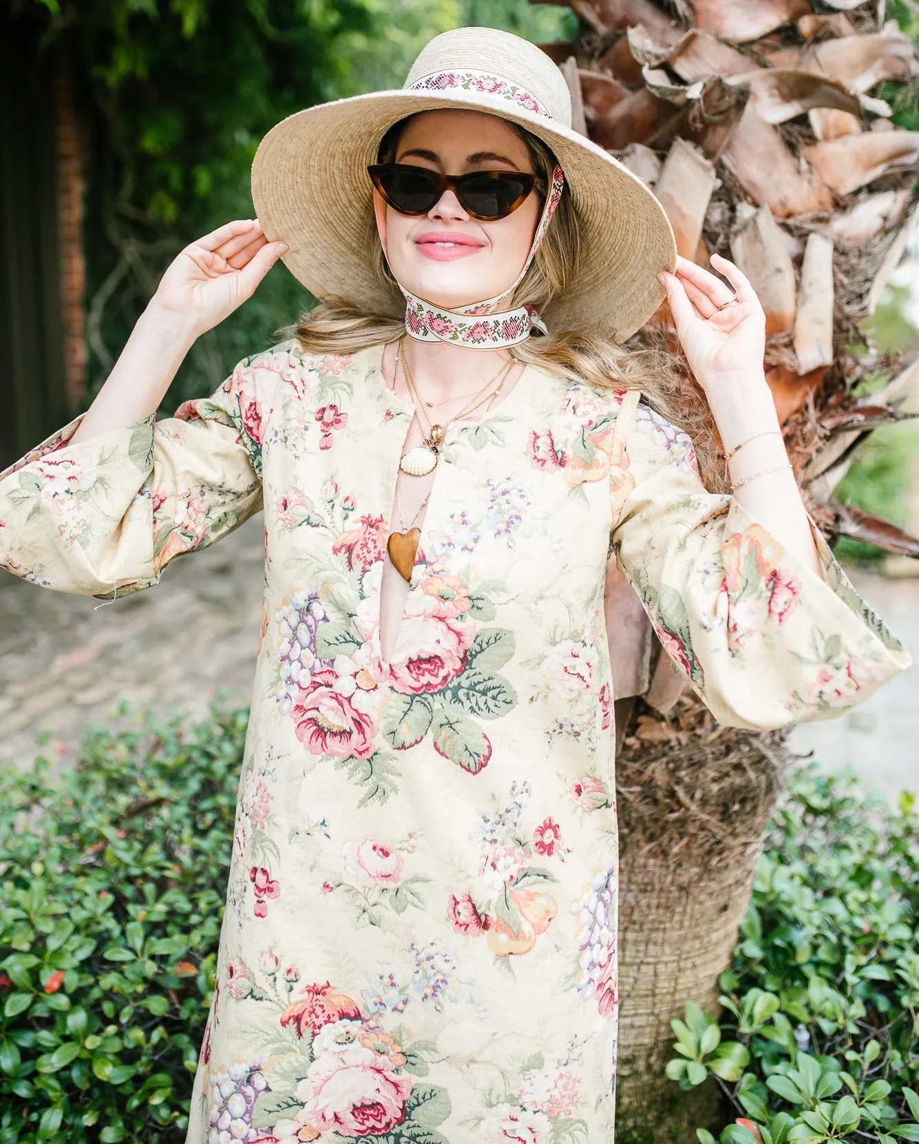 Wildflower Sun Hat - Burnt Orange/Rust Wide & Short Grosgrain Ribbon