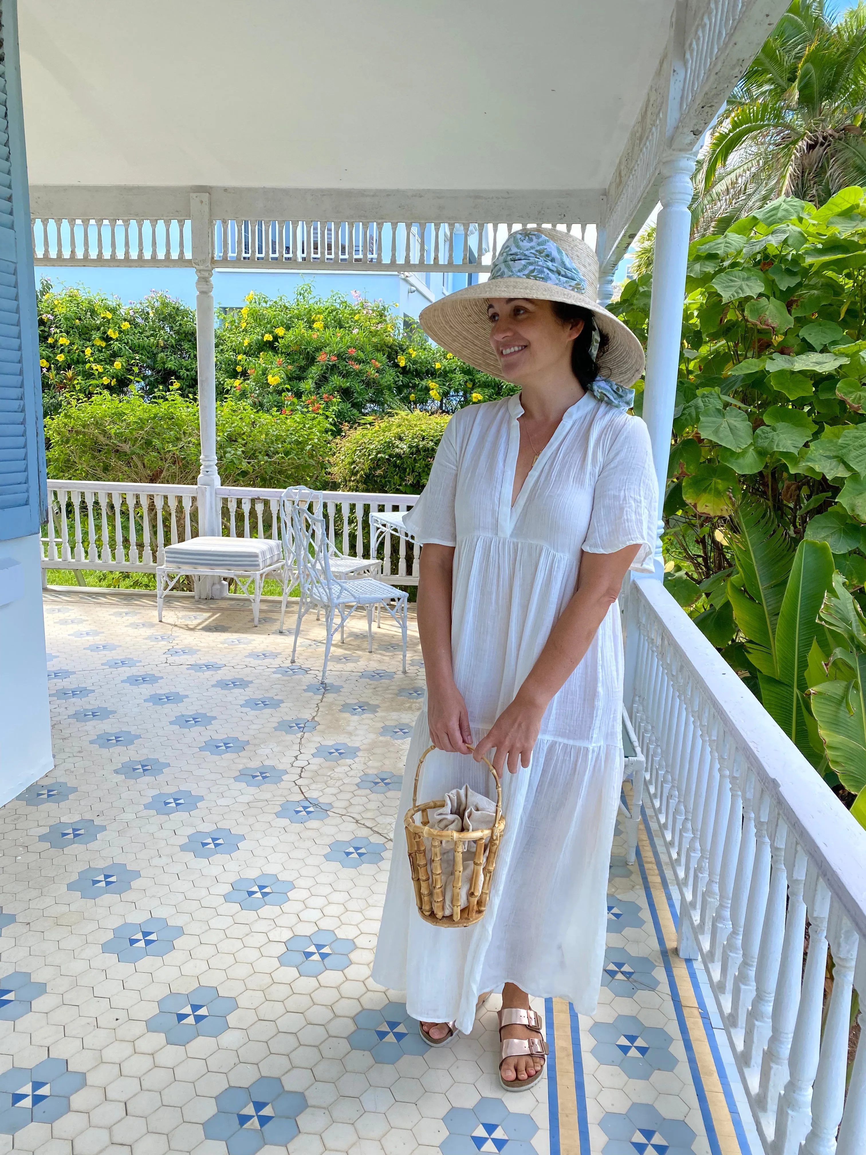 Wildflower Sun Hat - Burnt Orange/Rust Wide & Short Grosgrain Ribbon