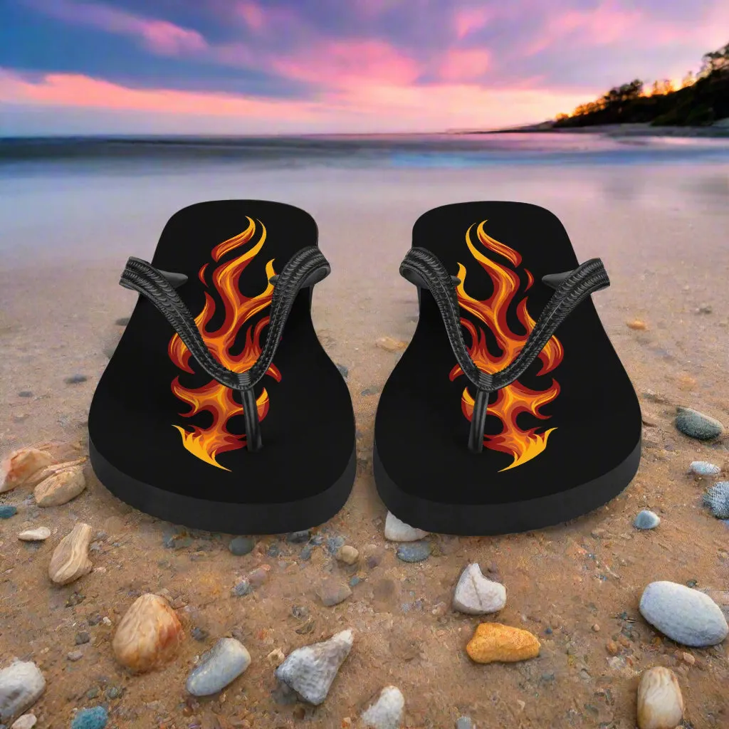 WildSage Market Tribal Flame Flip-Flops for Unique Style