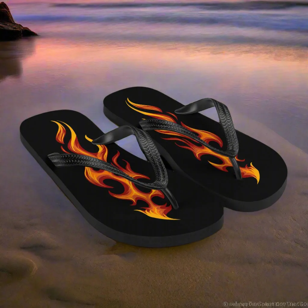 WildSage Market Tribal Flame Flip-Flops for Unique Style