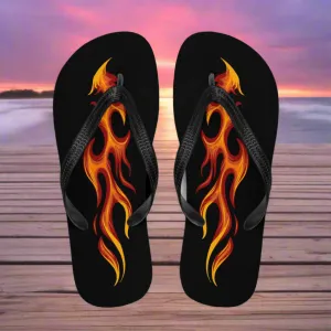 WildSage Market Tribal Flame Flip-Flops for Unique Style