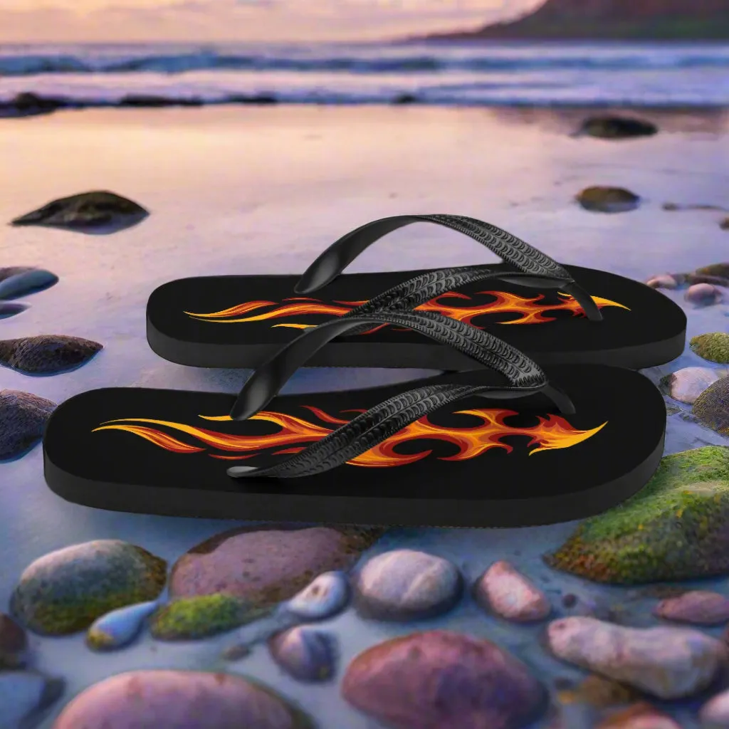 WildSage Market Tribal Flame Flip-Flops for Unique Style