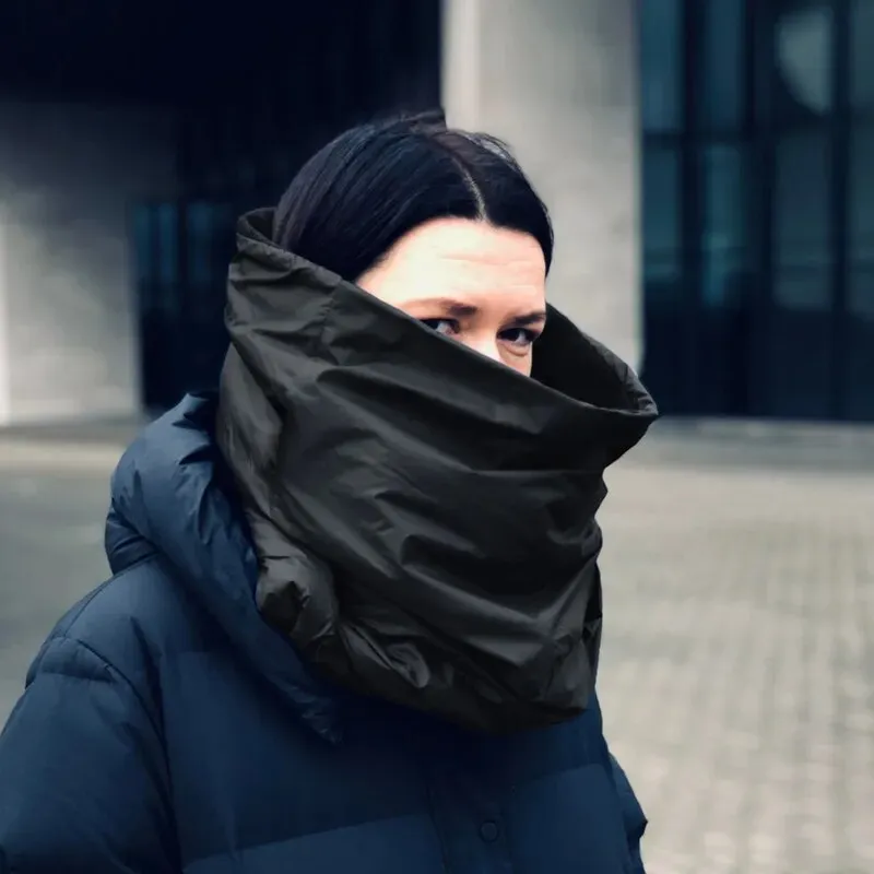 Windbreaker Puffer Infinity Scarf