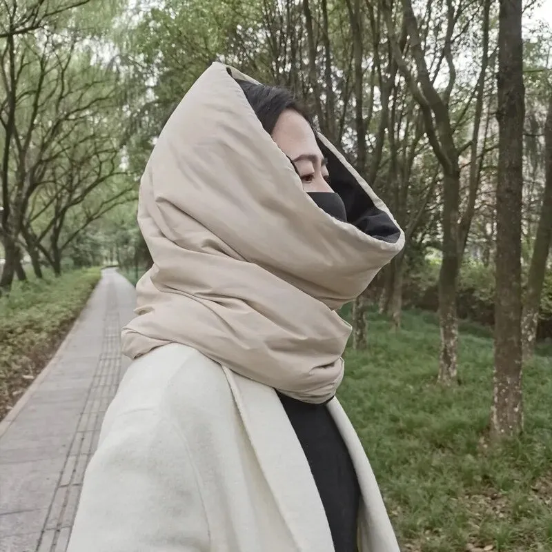 Windbreaker Puffer Infinity Scarf