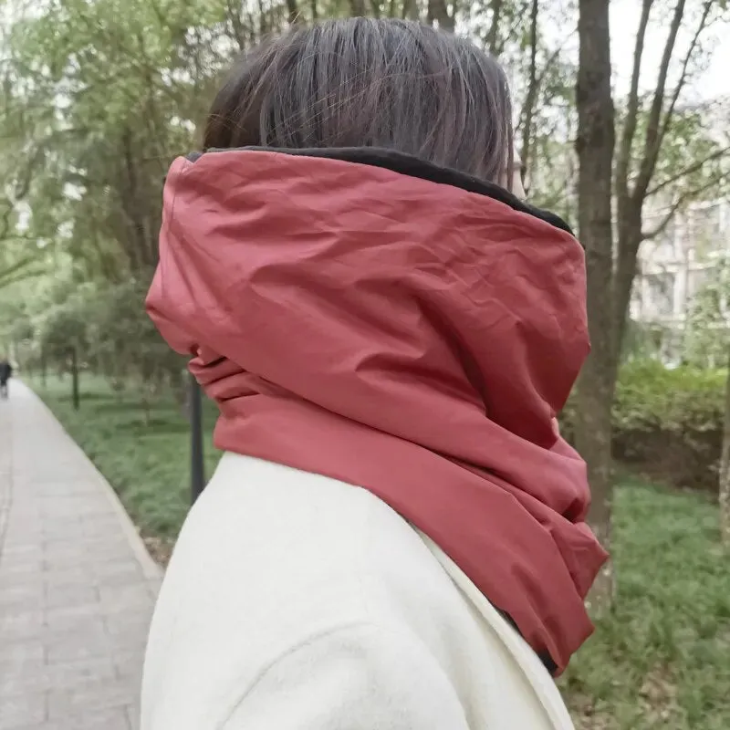 Windbreaker Puffer Infinity Scarf
