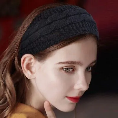 Winter Ear Headband Fleece Lined Soft Stretch for Women Gifts