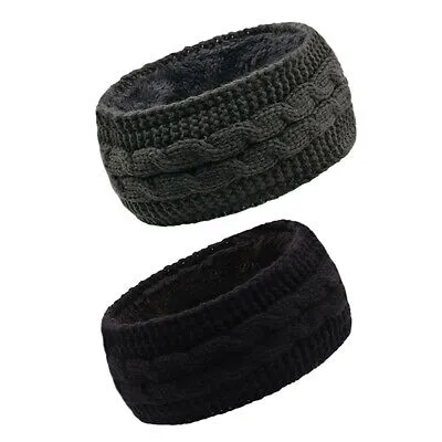 Winter Ear Headband Fleece Lined Soft Stretch for Women Gifts