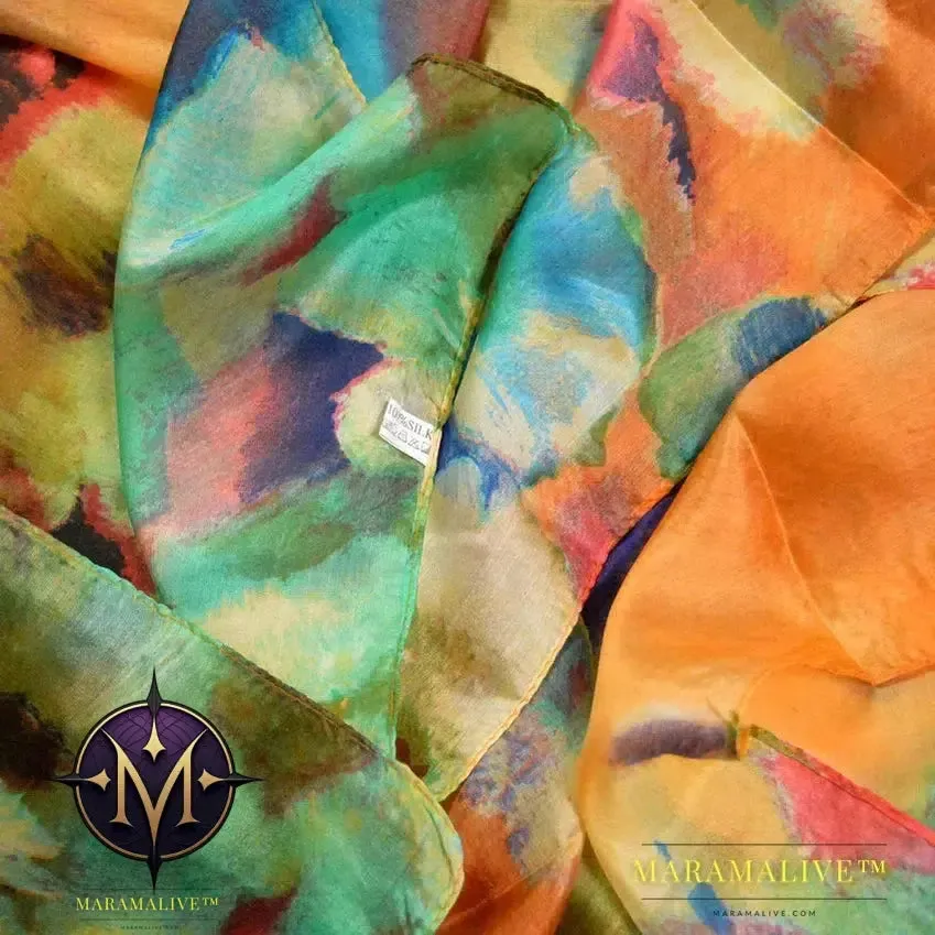Winter Fashion Women's Scarf Hot Sale Mulberry Silk Scarves Shawl Female Long Silk Scarf Blue and Coffee 180*110cm