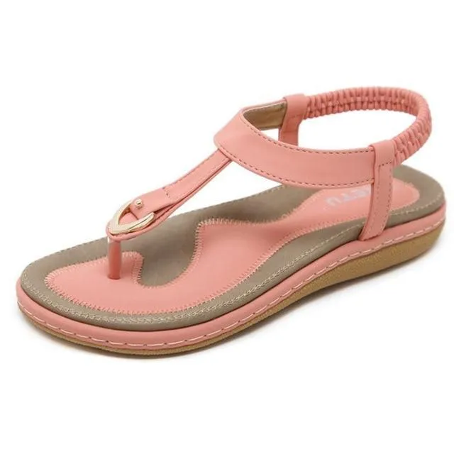 Women Bohemia Ethnic Flip Flops Soft Flat Sandals