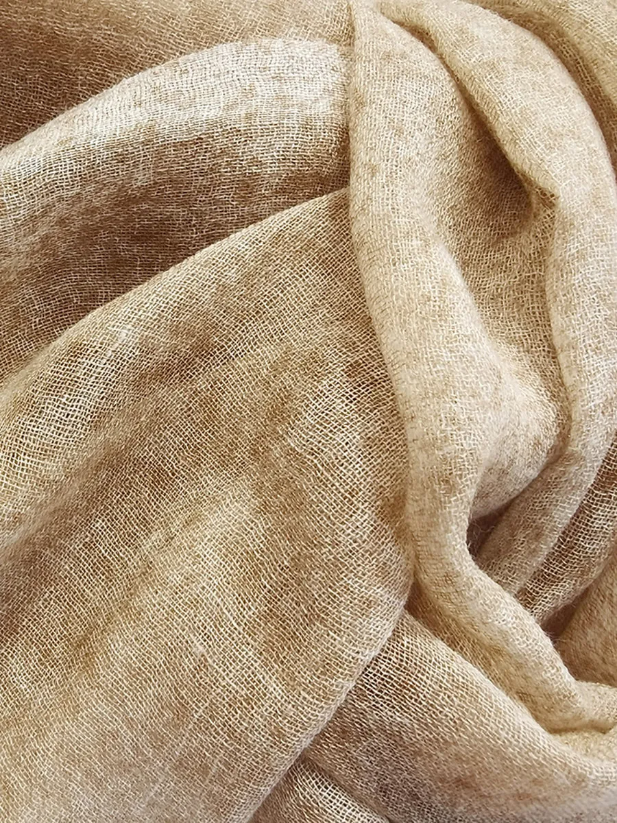 Women Spring Pure Color Raw-edge Shawl Scarf