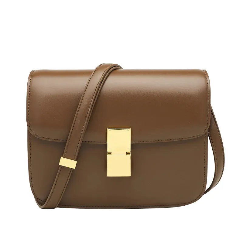 Women’s Genuine Leather Shoulder Bag Trend Brand Small Square Bags Luxury Designer Handbag Fashion Messenger BagsTofu Bags