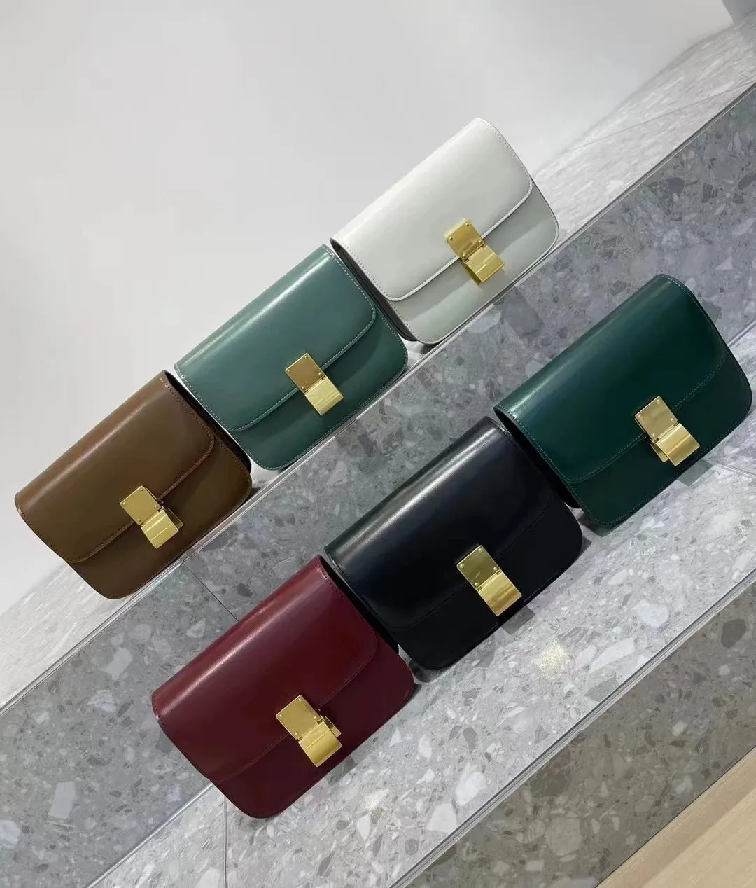 Women’s Genuine Leather Shoulder Bag Trend Brand Small Square Bags Luxury Designer Handbag Fashion Messenger BagsTofu Bags