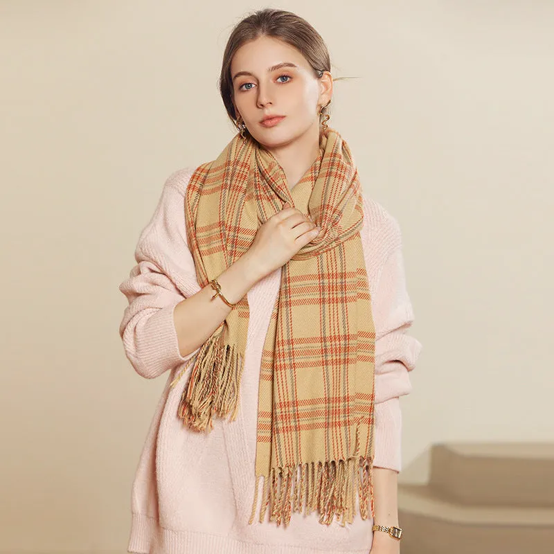 Women's New Line Printed Cashmere Scarves