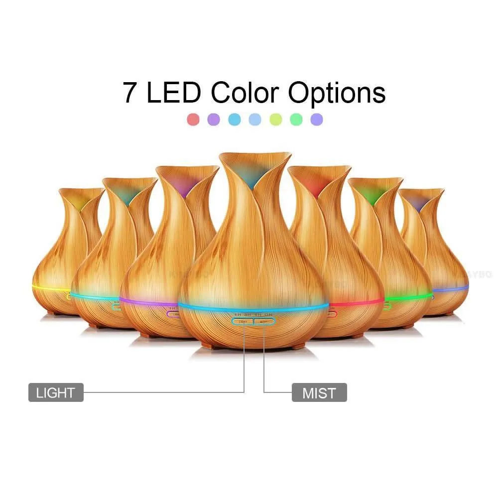 Wood Grain Essential Oil Diffuser (400ml)