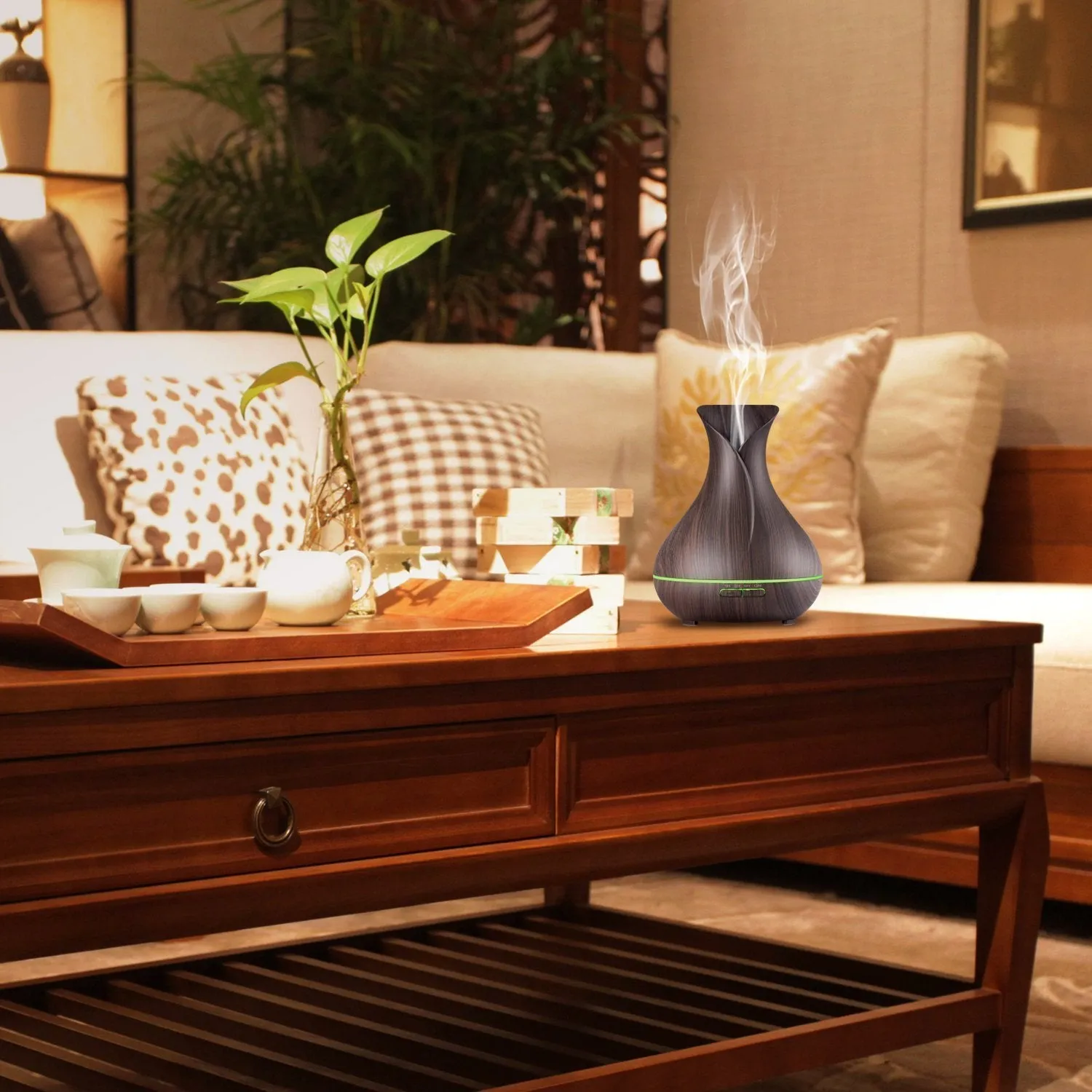 Wood Grain Essential Oil Diffuser (400ml)