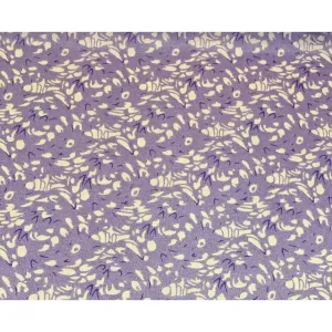 Wyoming Traders Lavender Frontier Calico Silk Scarf