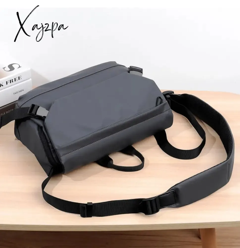 Xajzpa - Fashion Men Shoulder Crossbody Bag Nylon Cloth Messenger Bags for Man 2023 Male Designer Handbags Sports Travel Cross Satchel