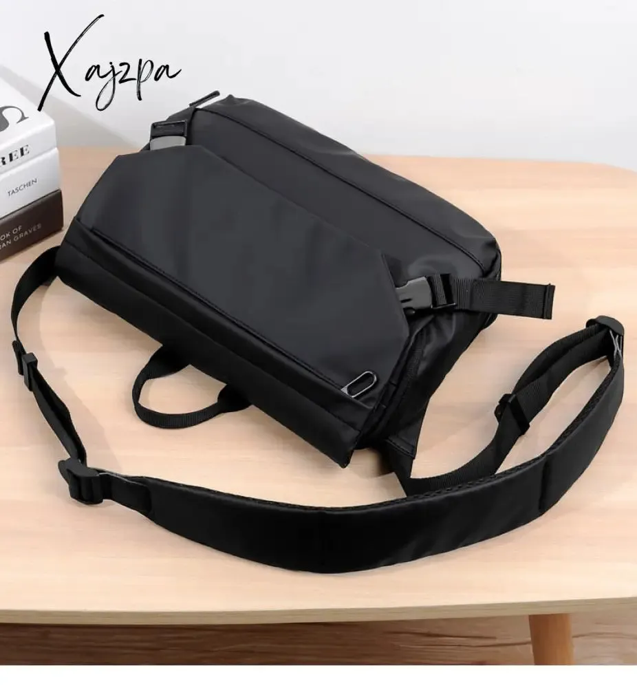Xajzpa - Fashion Men Shoulder Crossbody Bag Nylon Cloth Messenger Bags for Man 2023 Male Designer Handbags Sports Travel Cross Satchel