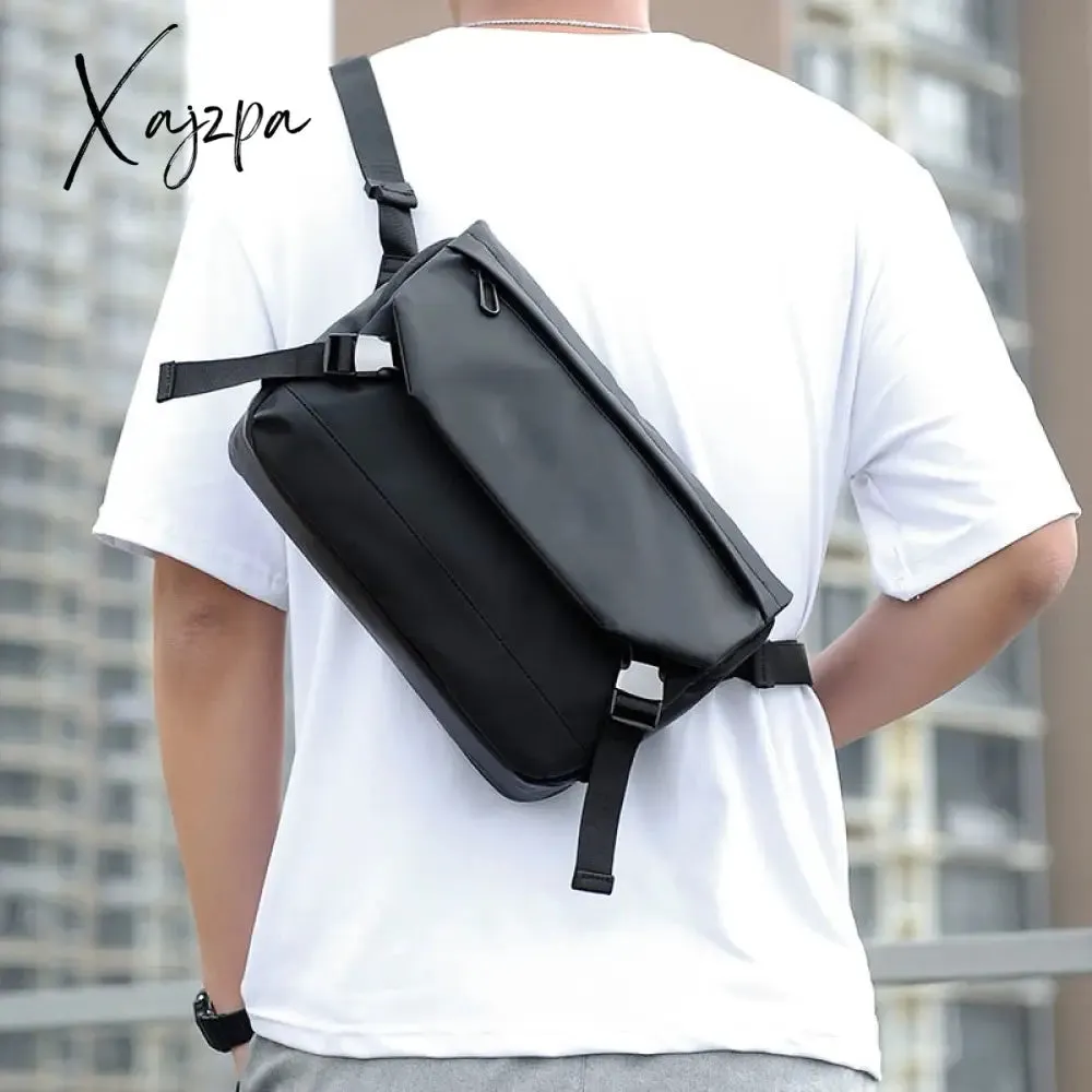 Xajzpa - Fashion Men Shoulder Crossbody Bag Nylon Cloth Messenger Bags for Man 2023 Male Designer Handbags Sports Travel Cross Satchel