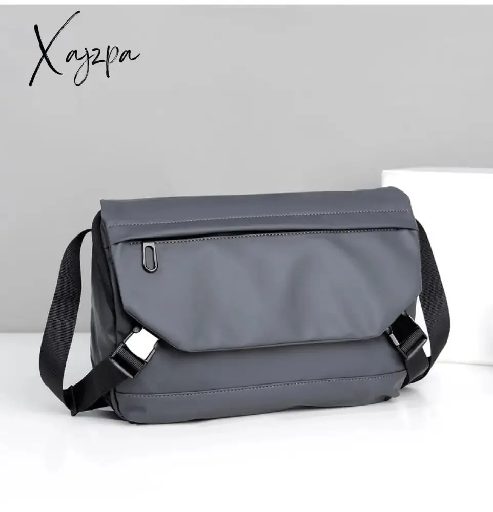 Xajzpa - Fashion Men Shoulder Crossbody Bag Nylon Cloth Messenger Bags for Man 2023 Male Designer Handbags Sports Travel Cross Satchel
