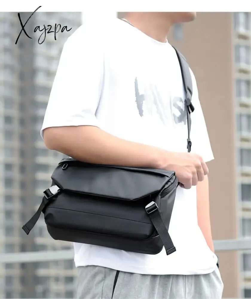 Xajzpa - Fashion Men Shoulder Crossbody Bag Nylon Cloth Messenger Bags for Man 2023 Male Designer Handbags Sports Travel Cross Satchel
