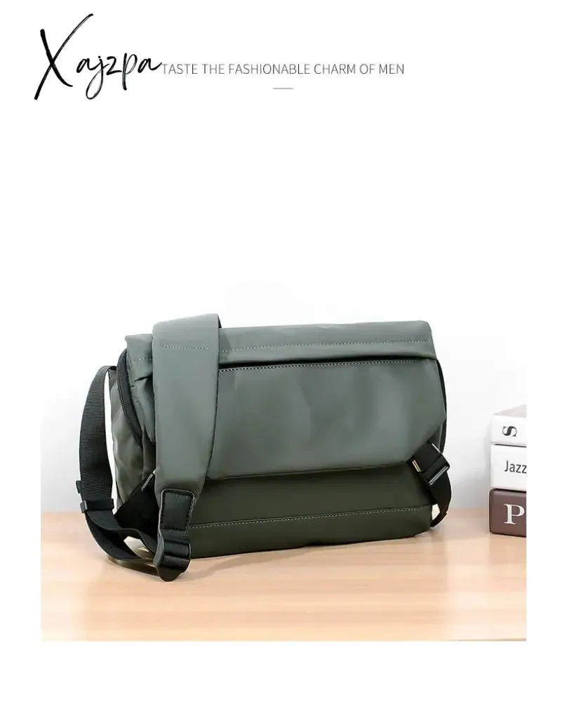 Xajzpa - Fashion Men Shoulder Crossbody Bag Nylon Cloth Messenger Bags for Man 2023 Male Designer Handbags Sports Travel Cross Satchel