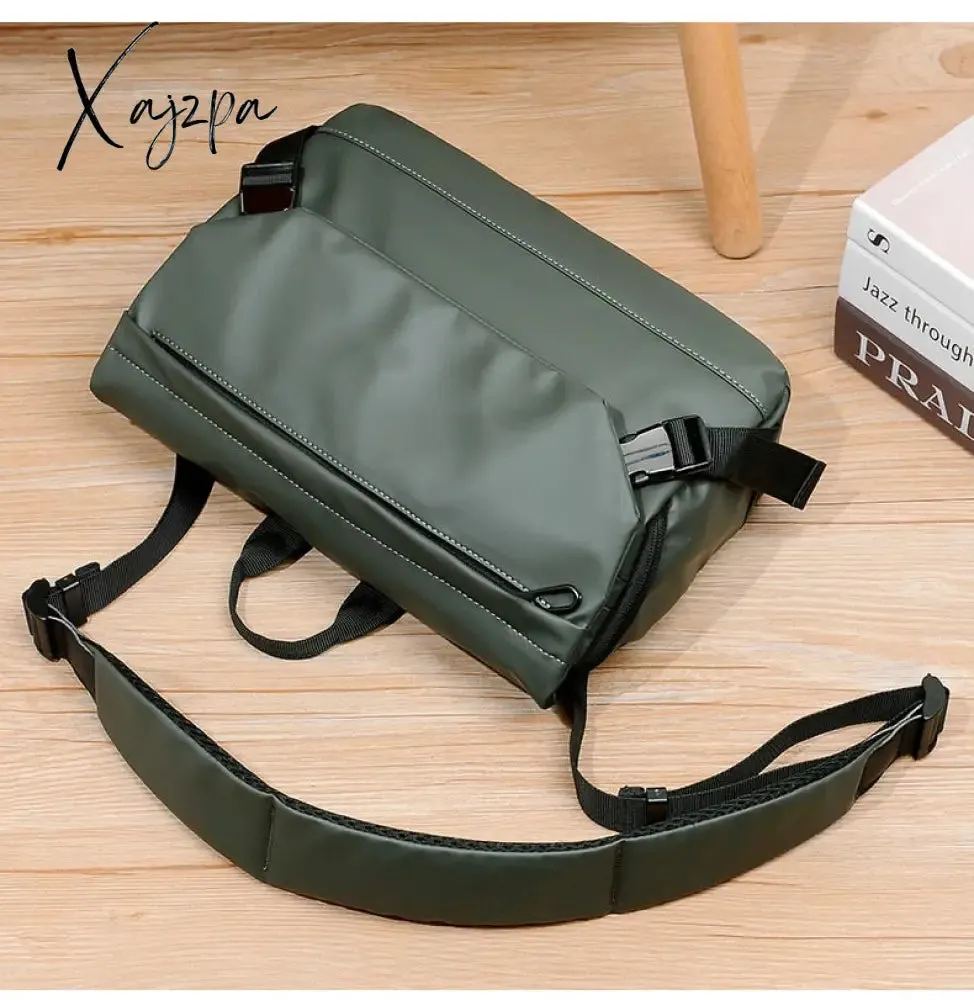 Xajzpa - Fashion Men Shoulder Crossbody Bag Nylon Cloth Messenger Bags for Man 2023 Male Designer Handbags Sports Travel Cross Satchel