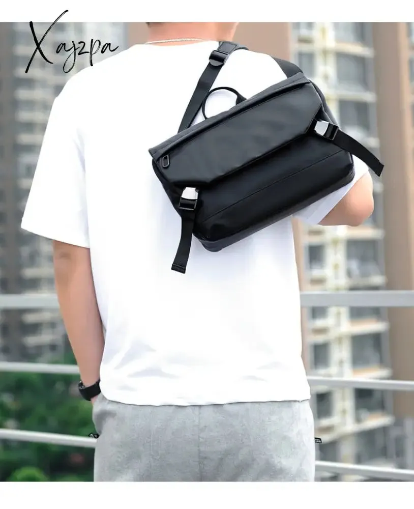Xajzpa - Fashion Men Shoulder Crossbody Bag Nylon Cloth Messenger Bags for Man 2023 Male Designer Handbags Sports Travel Cross Satchel