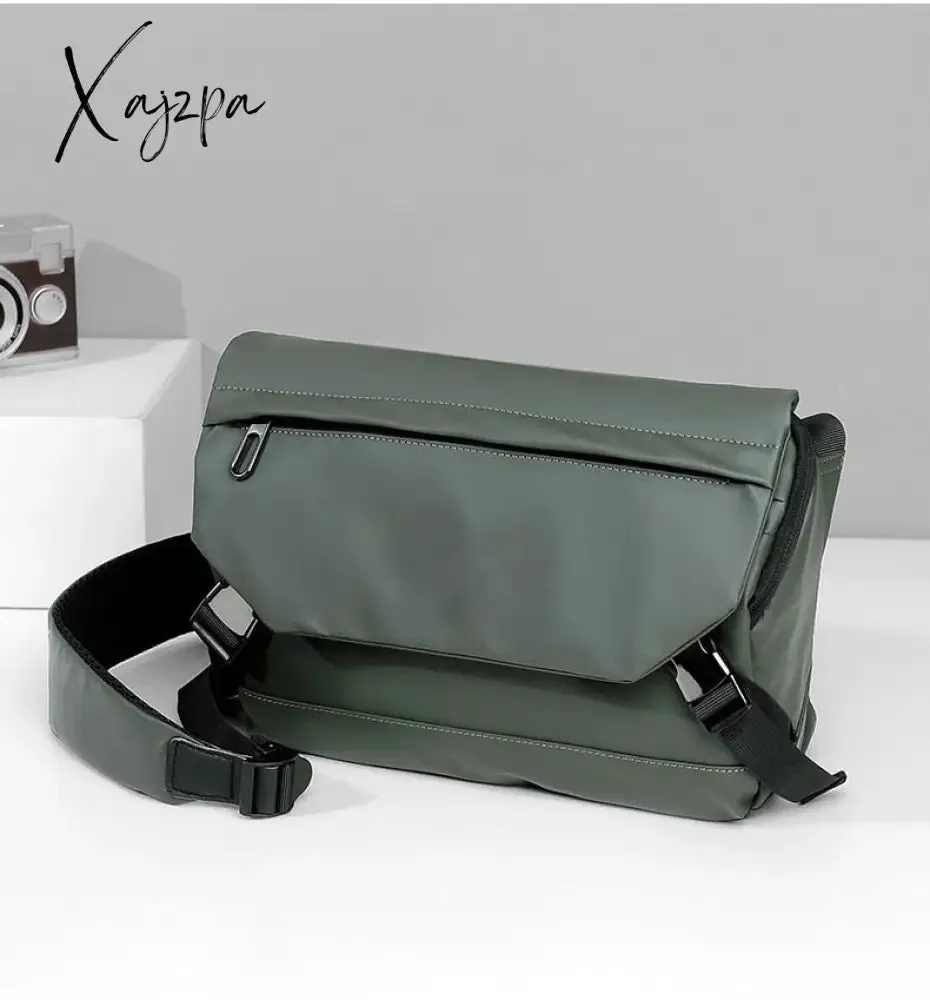 Xajzpa - Fashion Men Shoulder Crossbody Bag Nylon Cloth Messenger Bags for Man 2023 Male Designer Handbags Sports Travel Cross Satchel