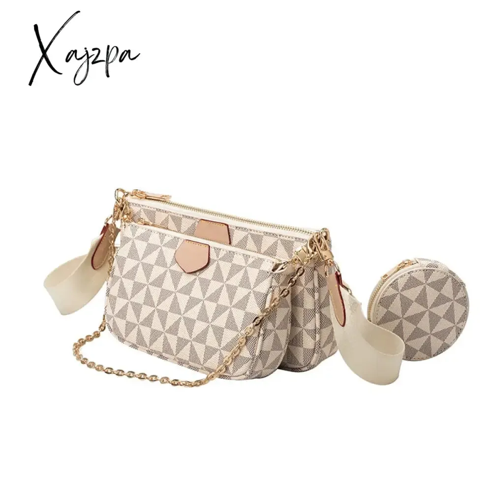 Xajzpa - New Pattern Multi-Color Fashion Brand Designer 3-IN-1 Messenger Handbag Crossbody Handbag Shoulder Bag Women's Bag