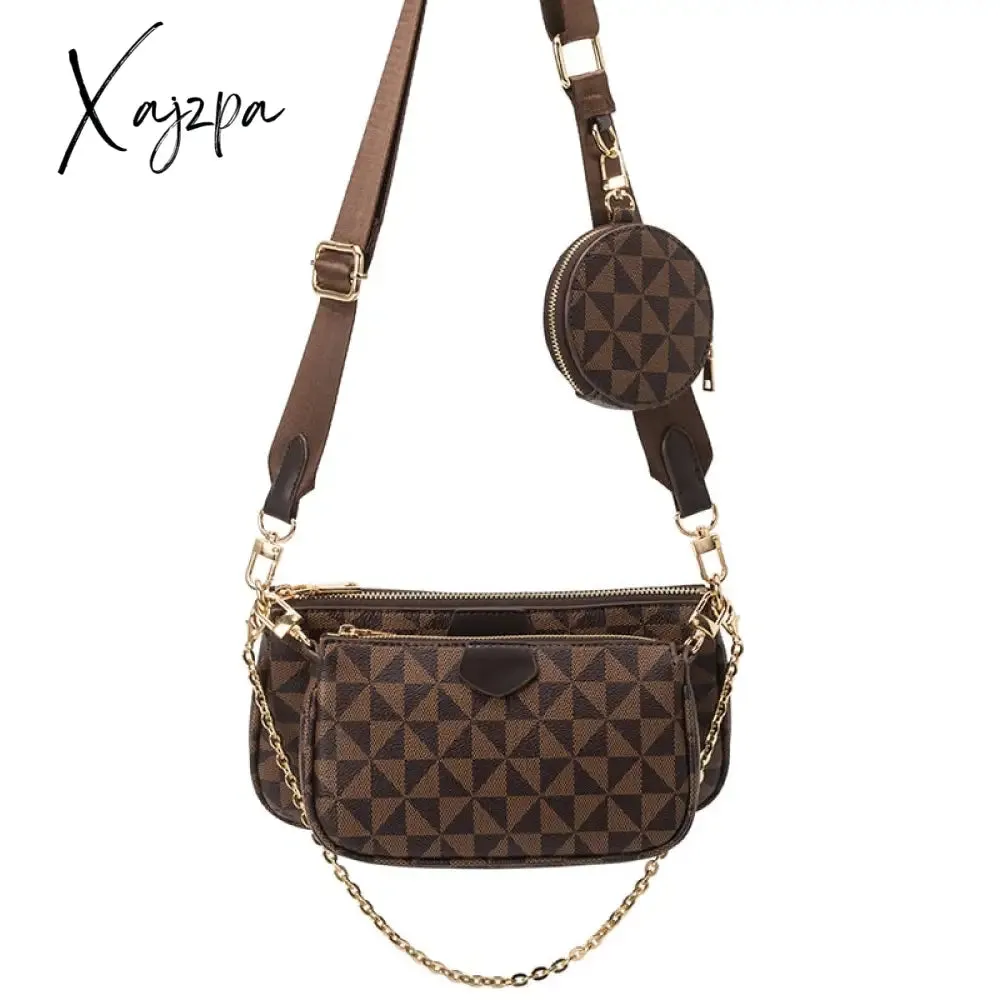 Xajzpa - New Pattern Multi-Color Fashion Brand Designer 3-IN-1 Messenger Handbag Crossbody Handbag Shoulder Bag Women's Bag