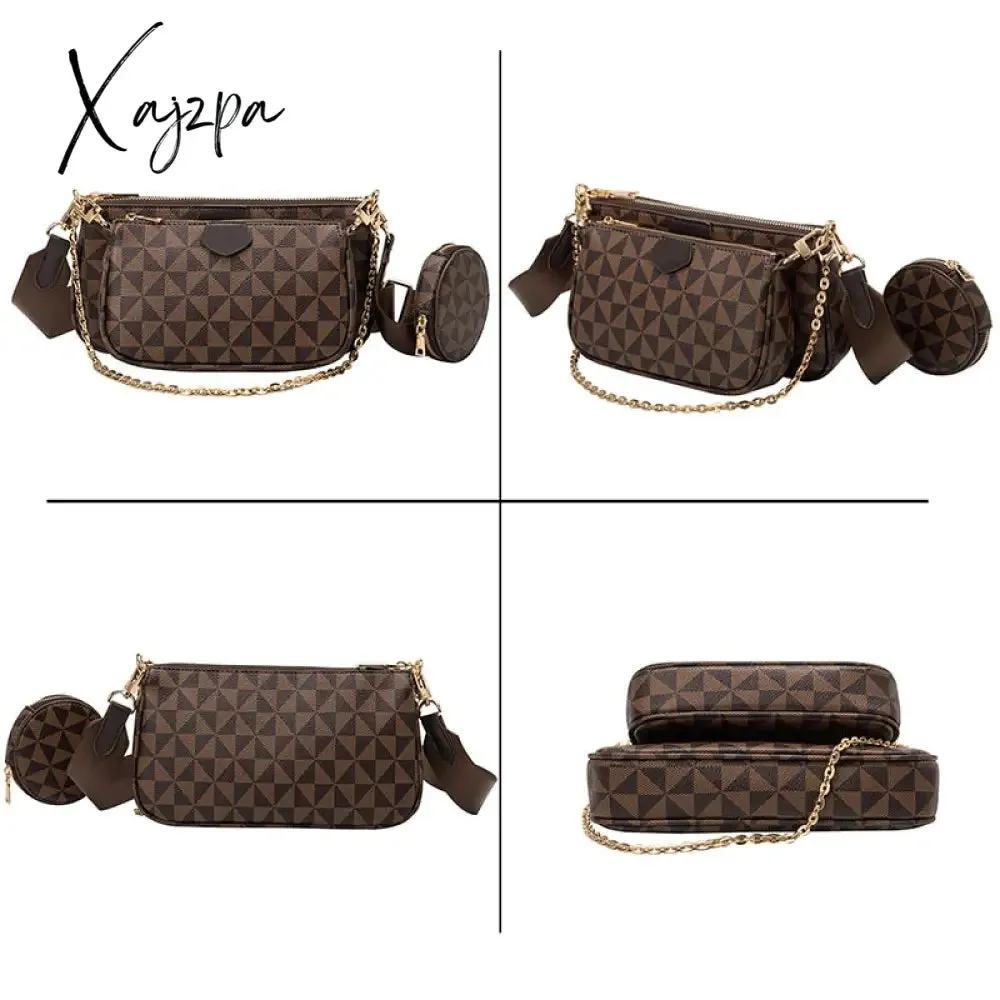 Xajzpa - New Pattern Multi-Color Fashion Brand Designer 3-IN-1 Messenger Handbag Crossbody Handbag Shoulder Bag Women's Bag