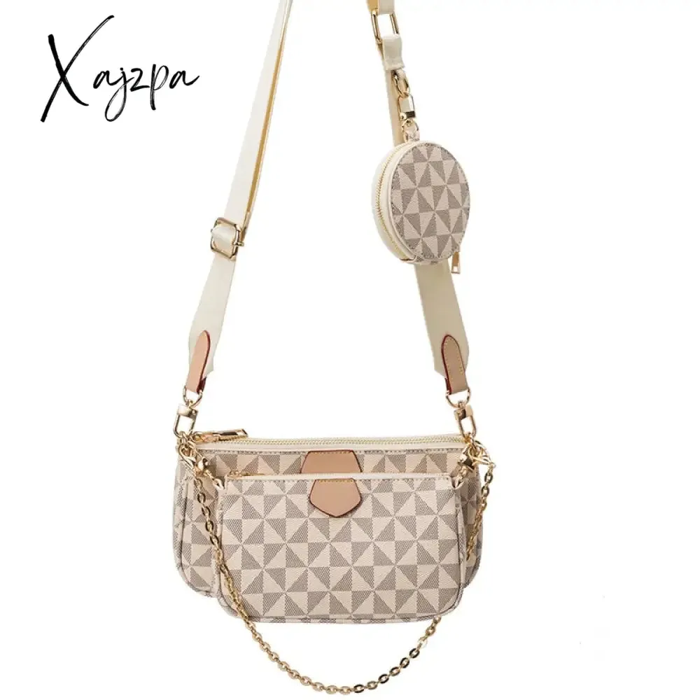 Xajzpa - New Pattern Multi-Color Fashion Brand Designer 3-IN-1 Messenger Handbag Crossbody Handbag Shoulder Bag Women's Bag