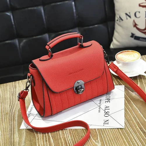 YINGPEI Brand Women PU leather Shoulder student Messenger Bag