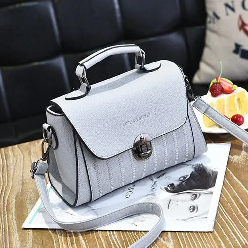 YINGPEI Brand Women PU leather Shoulder student Messenger Bag
