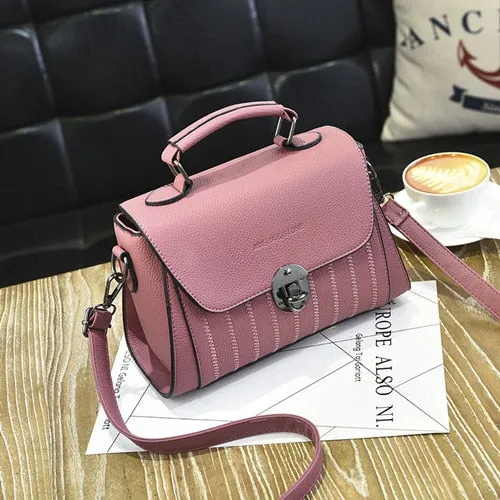 YINGPEI Brand Women PU leather Shoulder student Messenger Bag
