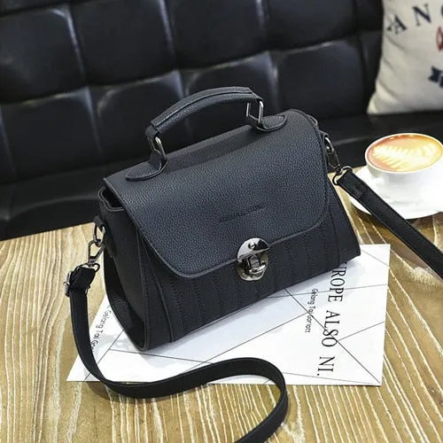 YINGPEI Brand Women PU leather Shoulder student Messenger Bag